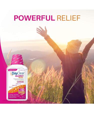 DayClear Allergy Relief - Fast-Acting Dye-Free Liquid Cough Suppressant & Antihistamine - 8 Hour Relief - 8 fl oz - Buy Online on GoSupps.com