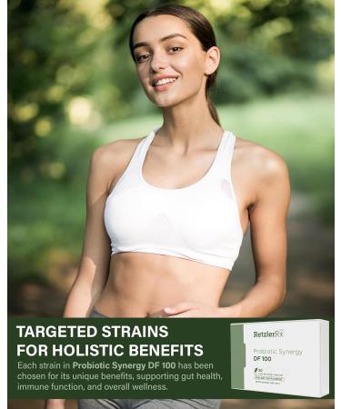 Probiotic Synergy DF 100 Billion CFU - 30 Acid Resistant DRCaps - Lactobacillus Acidophilus La-14 Lactobacillus Plantarum Lp-115 Bifidobacterium Longum Bl-05 HOWARU Bifido HN019 - Buy Online on GoSupps.com