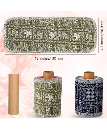 Vitalcozy 50-Pack Reusable Cotton Toilet Towels | Washable Bidet & Paperless Kitchen Towels | Eco-Friendly Vintage Flower Design - Buy Online on GoSupps.com