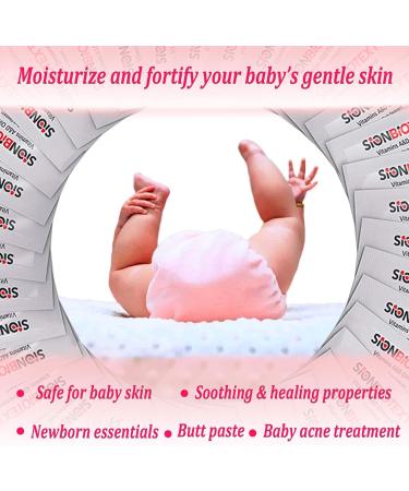 Sion Biotext Baby Diaper Rash A&D Ointment - 144 Packets, Vitamin A+D Healing Cream for Dry & Irritated Skin, Cuts, Burns - Soothing Baby Care Solution - Buy Online on GoSupps.com