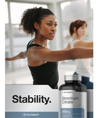 Horb ach Strontium Citrate 940 mg | 180 Capsules | Non-GMO & Gluten Free Supplement - Buy Online on GoSupps.com
