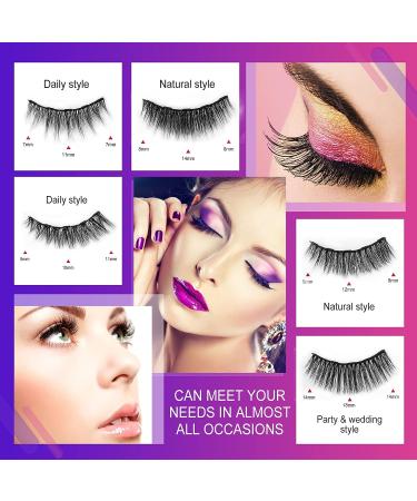 Vanalia Magnetic Eyelashes and Eyeliner Kit - 5D False Lashes, 5 Pairs with Tweezers - Easy to Wear, No Glue Needed - Pack of 1 - Buy Online on GoSupps.com