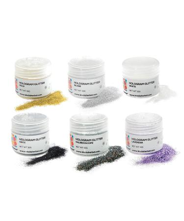 Siver BlackSherbet Hologram Glitter (10 grams) for Dessert Decorating - Ideal for Cakes, Cupcakes, Cookies, Cake Pops, Fondant - Buy Online on GoSupps.com