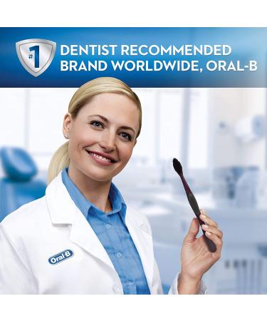 Oral-B Charcoal Toothbrush Whitening Therapy Soft 4ct - Advanced Teeth Whitening Solution - Buy Online on GoSupps.com