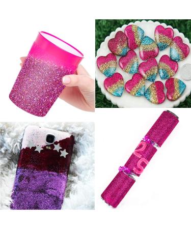 Jemesi Rosenrot Holographic Glitter Powder 100g | Perfect for Epoxy Resin Nail Art Body Decoration & More | International Shipping Available - Buy Online on GoSupps.com