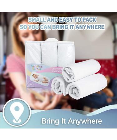 Bamboo Rayon Waterproof Changing Pad Liners (3-Pack) | 15 x 29 Inch | Extra Absorbent & Hypoallergenic - Buy Online on GoSupps.com
