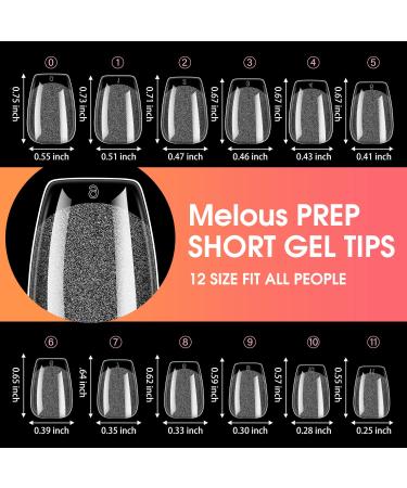 Melous 120 PCS Short Coffin Nail Tips | Soft Gel Full Cover & Half Matte Gel Tips for Perfect Nails | International Shipping - Buy Online on GoSupps.com