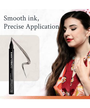 Shop Amaterasu 2-in-1 Eye Liner & Eyebrow Pen - Waterproof Smudgeproof 24Hr Formula for Flawless Makeup - International Shipping Available - Buy Online on GoSupps.com