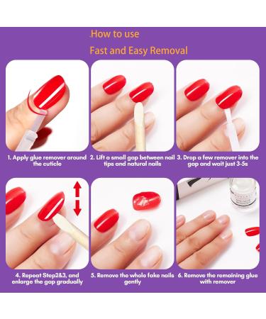 Makartt Nail Glue Remover for Press On Nails - 30ML Non-Acetone Debonder for Easy Removal - 1.05 Fl Oz - Buy Online on GoSupps.com