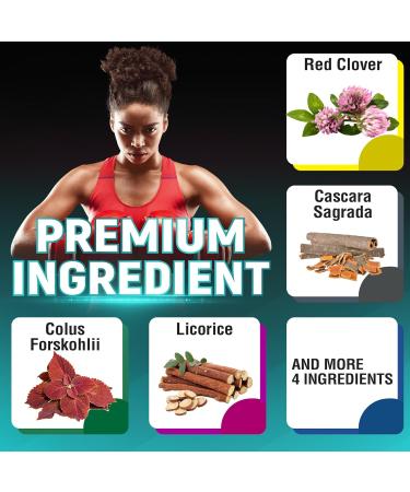 CIVIMUNA Red Clover Extract Capsules with Red Clover Cascara Sagrada Bark Coleus Forskohlii - 150 Capsules for 5 Months Supply - Buy Online on GoSupps.com
