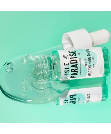 Isle of Paradise Drop of Glow Gift Set | Containing Travel Sized Self-Tanning Drops in Shade Medium 10ml - Buy Online on GoSupps.com