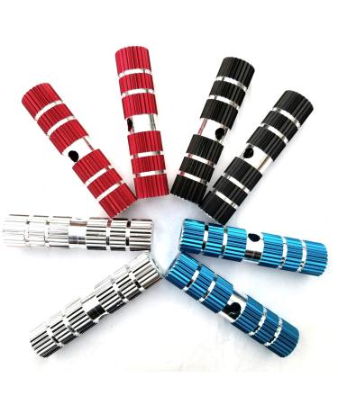 Star-Art 1 Pairs Bike Pedals Axle Foot Rest Pegs Anti-Slip Rear Feet Pedals for BMX Mountain Bike Bicycle Cycling Blue - Buy Online on GoSupps.com