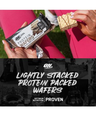 Optimum Nutrition Chocolate Creme Protein Wafers - 9 Packs (1.48 oz each) | High Protein Snack - Buy Online on GoSupps.com