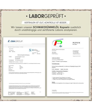 Buy 400x Vegan Black Cumin Oil Capsules 1000mg - Gelatin-Free Natural Vitamin E Certified & Laboratory Tested - 200 Day Supply - Buy Online on GoSupps.com