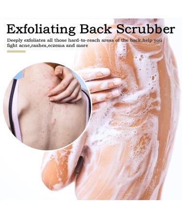 12 Piece Loofah Back Scrubber Set for Shower - Exfoliating Body Scrubber with Bath Mitt, Glove, and Sponge Pad - Deep Clean Back Scrub Pad - Buy Online on GoSupps.com