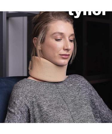 Tynor Cervical Soft Collar with Firm Density - Neck Hump Corrector Immobilizer Made from High Density Lightweight Breathable Foam - L (160g) - Buy Online on GoSupps.com