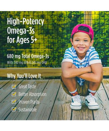 Nordic Naturals ProOmega Junior Strawberry 500 mg - 90 Soft Gels | Omega-3 for Kids - Buy Online on GoSupps.com