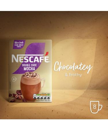 Nescafe Double Choc Mocha Instant Coffee 8 x 20.9g Sachets 100% Responsibly Sourced Coffee - Buy Online on GoSupps.com