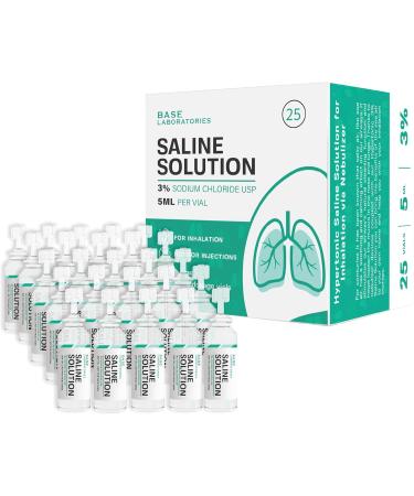 Base Saline Solution for Nebulizer 3% + 7% 25pk - 2pk - Buy Online on GoSupps.com