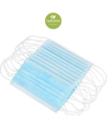 Nature Finest EN14683 Type IIR Masks - 50x Disposable Respiratory Protection - Made in Germany - 98% BFE Certified Medical Mouth & Nose Protection - Buy Online on GoSupps.com