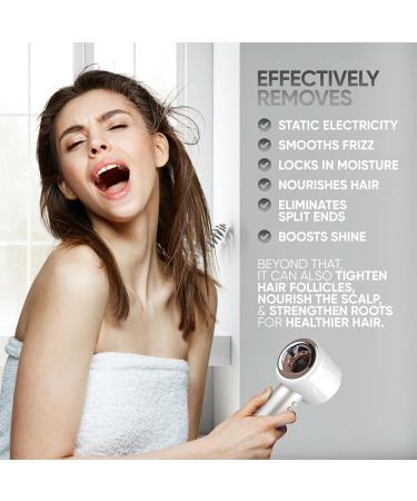 Buy Negative Ionic Blow Dryer with Diffuser - 1600W Fast Drying Low Noise 4 Nozzle Attachments | International Shipping Available - Buy Online on GoSupps.com