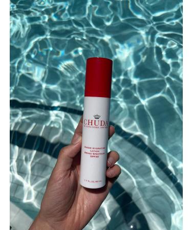 Chuda Sheer Hydrating Lotion SPF 30 | Vitamin-Rich Sunscreen & Moisturizer for Dry Sensitive Skin - 50ml - Buy Online on GoSupps.com