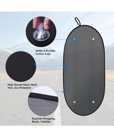 Zatooto Auto Sun Visor for Rear Window | Foldable UV Protection Baby Shade | Suction Cup Privacy Screen 110x60 cm - Buy Online on GoSupps.com