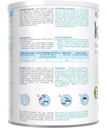 Kabrita 3 | Lait de ch vre de croissance +12 mois | Lait pour b b nourrissant et doux pour le ventre | Contenu : 800g - Buy Online on GoSupps.com