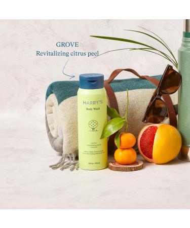 Harry's Body Wash Shower Gel for Men - Grove Scent - (3 Pack) 16 fl oz - Sensitive Skin Body Wash - No Parabens Sulfates or Dyes - Buy Online on GoSupps.com