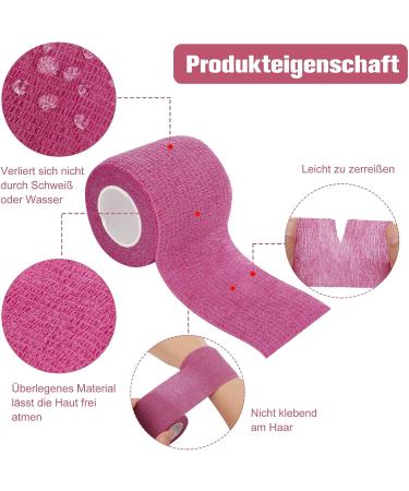 Tonyg-P 12 Roll Self-Adhering Elastic Cohesive Bandage - Ideal for Athletes & Sports - 5cm x 4.5m - Buy Online on GoSupps.com