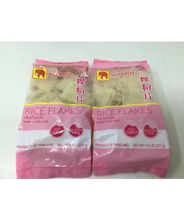 Rice Flake Noodles Asian Best, 8 oz. Packages (Set of 2)