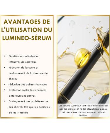 Lumineo Hair Serum with Black Seed Oil Malachite and UV Filter - ideal for Lumineo Hair Dryer with Serum Diffuser - Buy Online on GoSupps.com