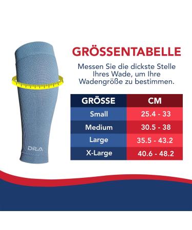 Premium XL Calf Compression Cuffs | Doctor Designed Pain Relief & Recovery | Knee-High Support for Varicose Veins | 1 Pair Gray - Buy Online on GoSupps.com