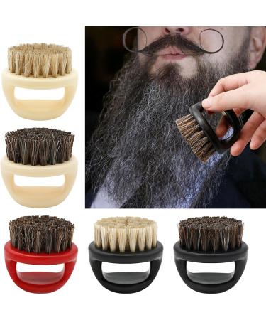 Professional Men's Beard Care Brush Bristles With Ergonomic Handle Comforable Mustache Grooming Tool Black Handle Black H - Buy Online on GoSupps.com
