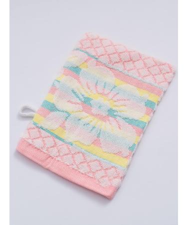 YSN Home Collection: 100% Cotton Terry Cloth Wash Gloves - Floral Pattern - 10 Pieces in 5 Colors - International Shipping Available - Buy Online on GoSupps.com