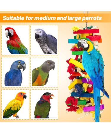 MEWTOGO Extra Large Bird Parrot Toys for African Grey, Macaws, and Amazon Parrots - Buy Online on GoSupps.com