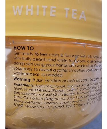 Peach & White Tea Sugar Body Scrub 21.2 oz | Vegan Exfoliating Scrub | Ciroa - Buy Online on GoSupps.com