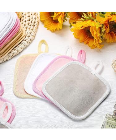 32 Pcs 5x5 Inch Soft Reusable Makeup Remover Pads - Microfiber Cloths for Eye Face - Washable Towel for Women - Classic Color - Buy Online on GoSupps.com