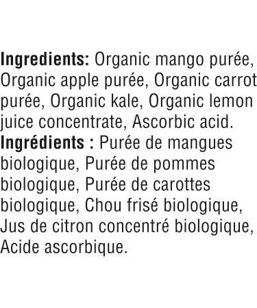 GERBER ORGANIC PUR E Mango Apple Carrot Kale Baby Food Meal 6+ months 128 ml 12 Pack Packaging May Vary Mango Apple Carrot & Kale - Buy Online on GoSupps.com