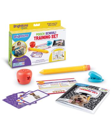 Brightkins Pooch School! Training Set Dog Training Set Dog Training and Behaviour Solutions Dog Toys Pet Toys Dog Training Clickers Training & Behaviour Aids for Dogs 15 Pieces