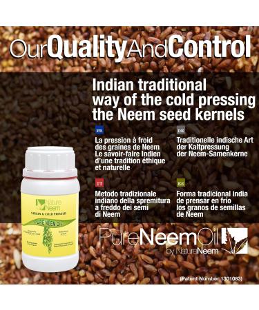 Nature Neem NatureNeem 1st Cold Pressed Pure Virgin Neem Oil - 250ml - Certified 100% Natural - Buy Online on GoSupps.com