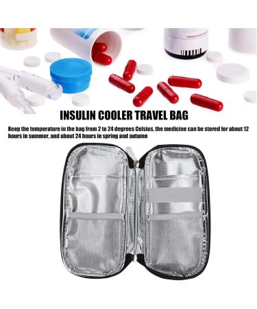 Insulin Travel Case with 2 Ice Packs - Diabetes Bags Cooler Travel Case for  Diab | eBay