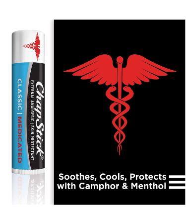 Chapstick Classic Medicated Lip Care - 0.15 oz Skin Protectant - Buy Online on GoSupps.com