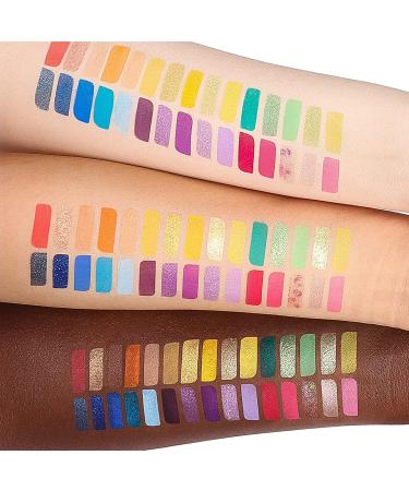 BEPHOLAN 30-Color Matte Shimmer Eyeshadow Palette - Highly Pigmented Waterproof Makeup for Cosmetic Eye Shadows (SPICE) - Buy Online on GoSupps.com