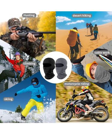 Buy KHDULQ 4-Piece Sturm Hood Set - Anti-UV Windproof & Breathable Multifunctional Masks for Outdoor Sports - Perfect for Motorcycling & Snowboarding (Black & Dark Gray) - Buy Online on GoSupps.com