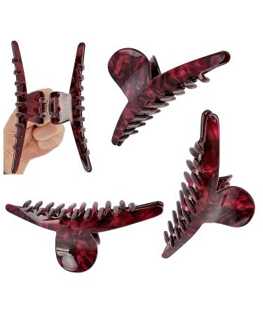 Premium 12 cm Long Large Hair Clip for Thick Hair - High-Quality Claw Clip Accessory for Women - Stylish Red Hair Jewelry - Buy Online on GoSupps.com
