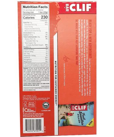 CLIF Organic Energy Bars - Strawberry Banana Smoothie Filled - 12 Count (1.76 oz Protein Snack Bars) - Buy Online on GoSupps.com