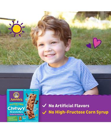 Annie's Gluten Free Chewy Granola Bars Double Chocolate Chip 4.9 oz - Pack of 12 - Buy Online on GoSupps.com