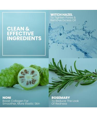 Witch Hazel Toner for Face | Hydrating Facial Toner for All Skin Types | Acne & Oily Skin Solution | 4oz  - Buy Online on GoSupps.com