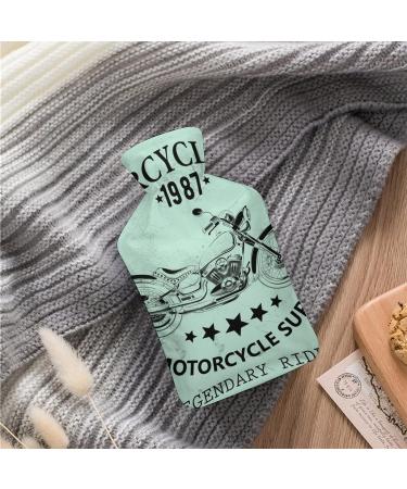 Motorcycle Hot Water Bottle with Plush Cover Hand Warmer for Adults & Kids | 26.5x15.3cm | International Shipping - Buy Online on GoSupps.com
